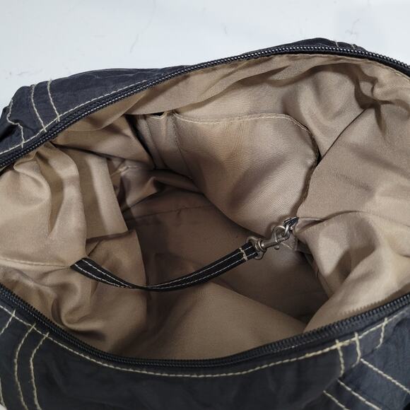 Baggallini Hobo Tote Nylon Adjustable Shoulder Strap Pockets Zip Center - Picture 7 of 10